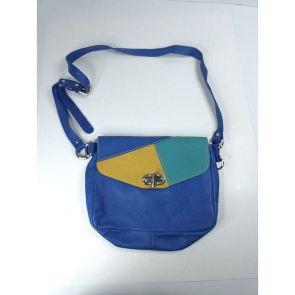 Vin Baker Purse Colorblock Turn Lock Leather Large Shoulder Designer Bag